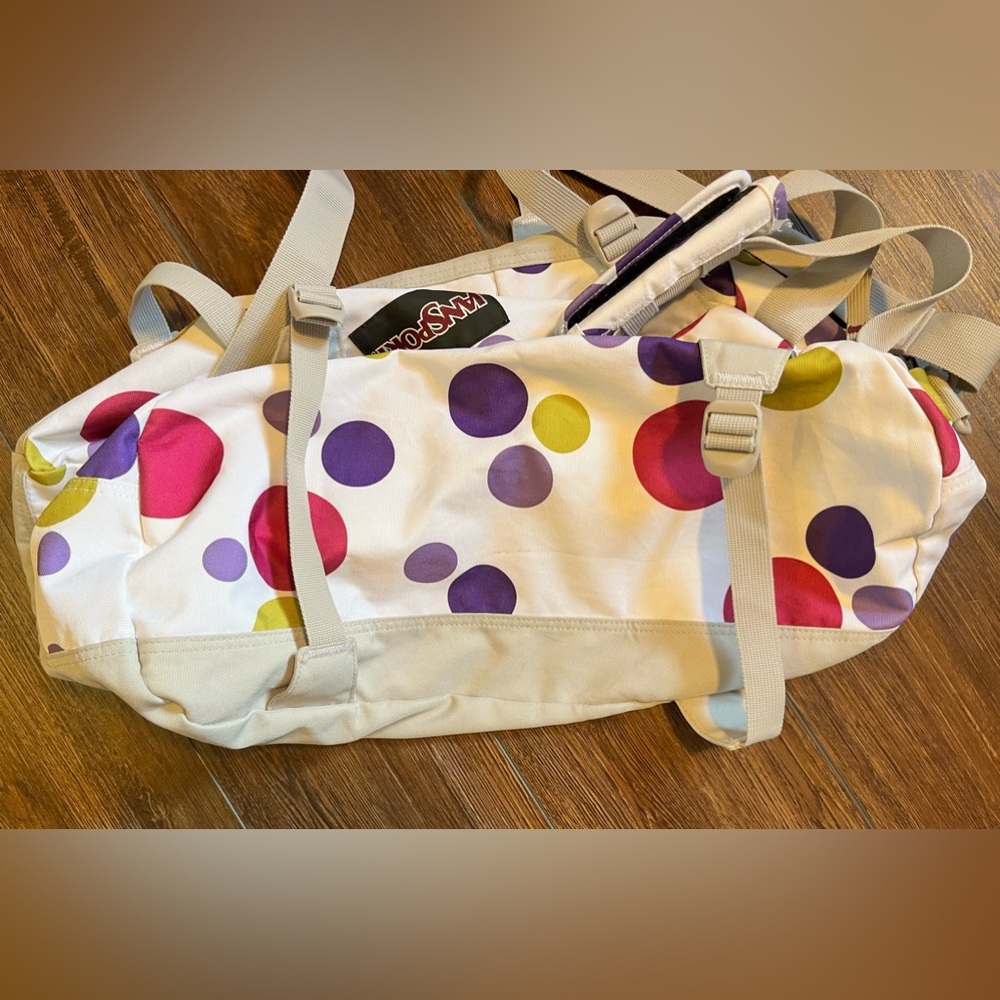 JanSport polka dot duffle bag. - Picture 12 of 16